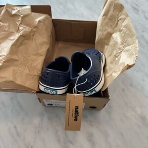 NWT- Native Kids Water Shoes - navy Blue